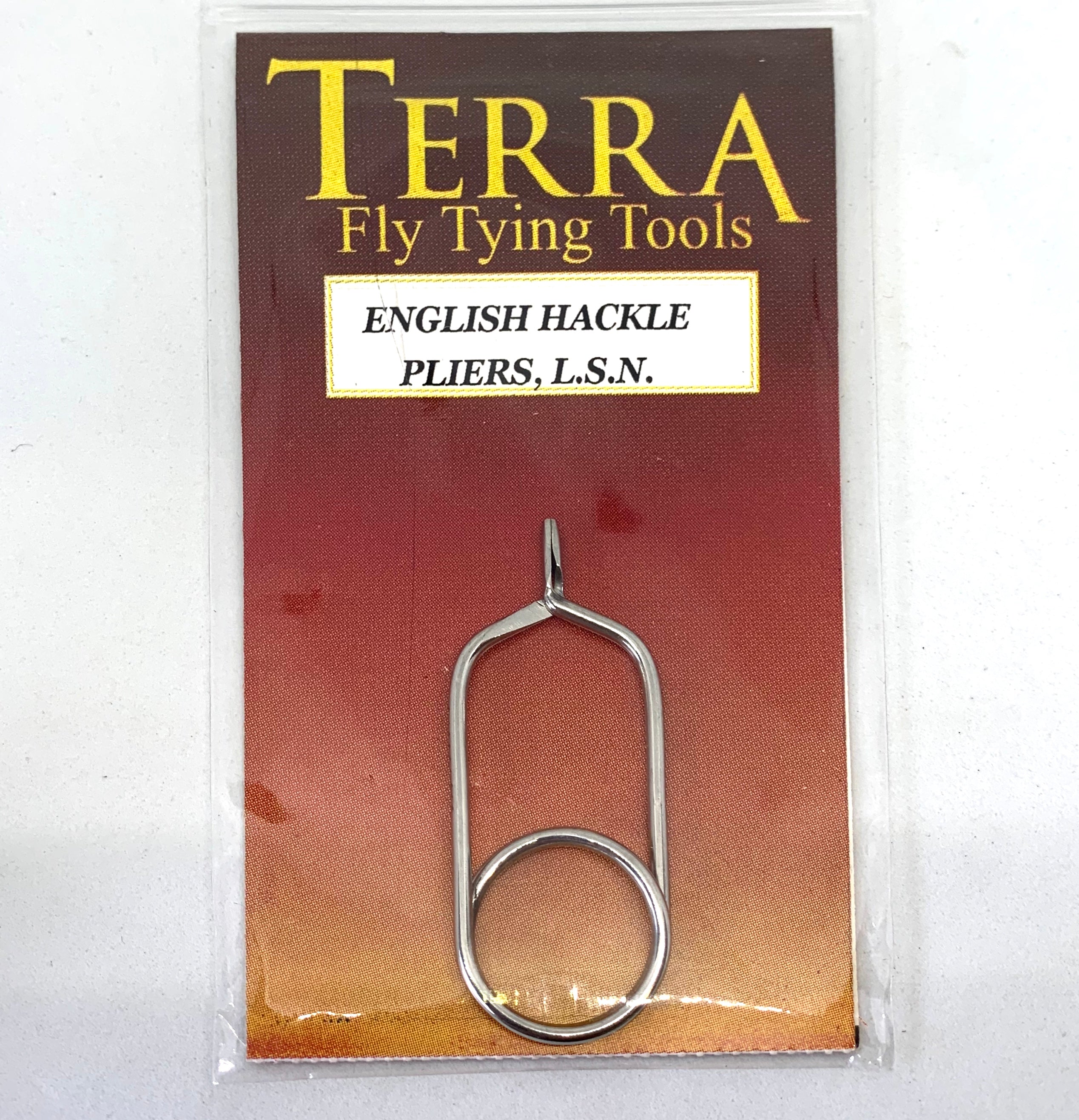 Terra English Hackle Pliers. Lrg Short Nose - Flytackle NZ